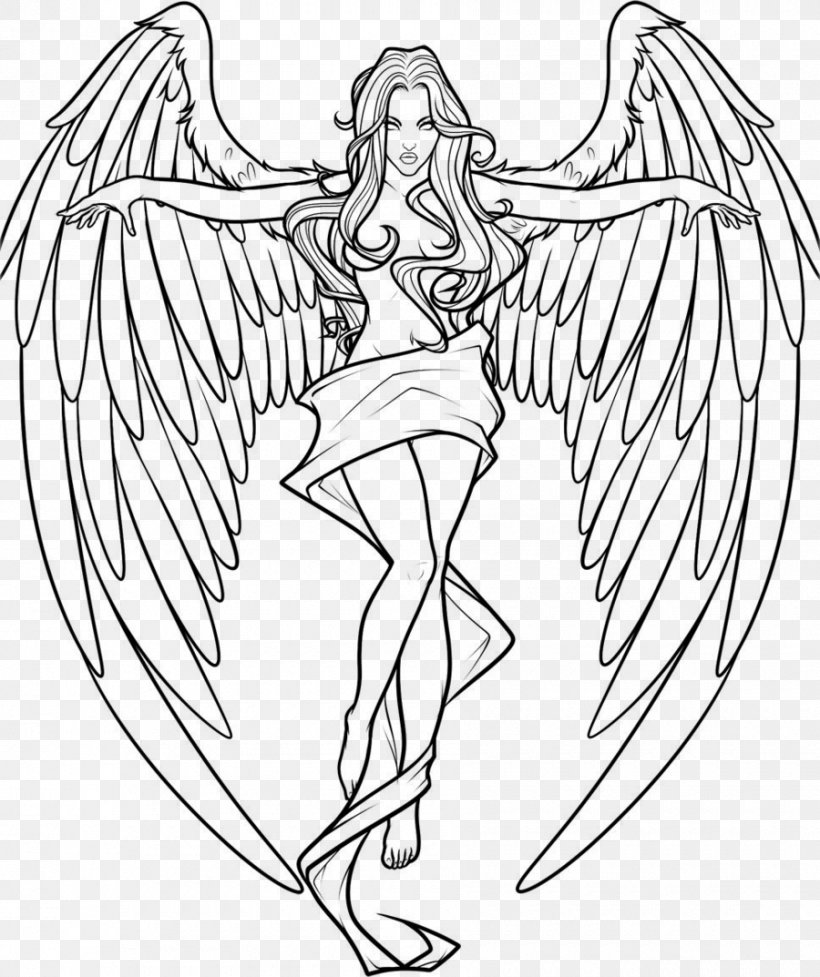 Drawing Castiel Fallen Angel Sketch, PNG, 900x1073px, Watercolor, Cartoon,  Flower, Frame, Heart Download Free