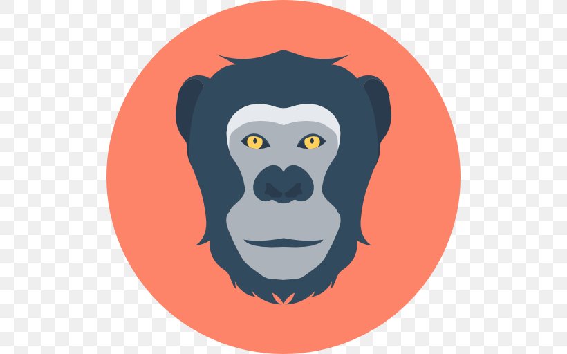 Gorilla Macaque Clip Art, PNG, 512x512px, Gorilla, Animal, Art, Cartoon, Face Download Free