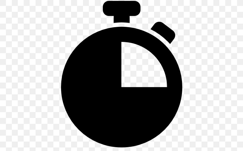 Stopwatch Timer, PNG, 512x512px, Stopwatch, Black And White, Chronometer Watch, Clock, Logo Download Free