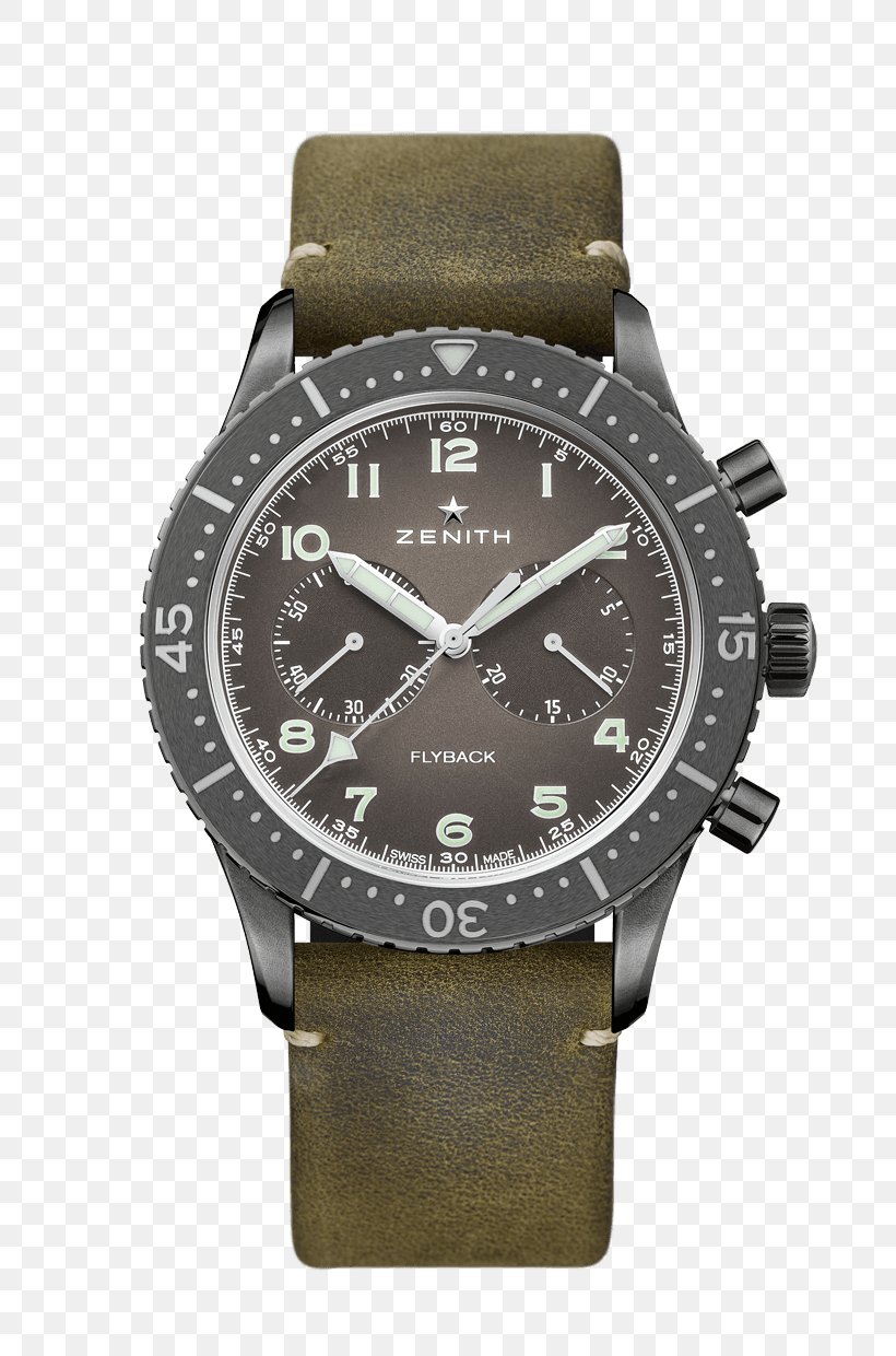Zenith Flyback Chronograph Chronometer Watch, PNG, 728x1240px, Zenith, Automatic Watch, Brand, Brown, Chronograph Download Free
