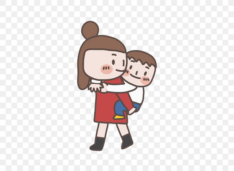 Child Mother Cartoon, PNG, 600x600px, Watercolor, Cartoon, Flower, Frame, Heart Download Free