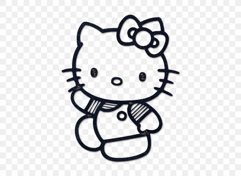Hello Kitty Sticker Drawing Clip Art, PNG, 600x600px, Watercolor, Cartoon, Flower, Frame, Heart Download Free