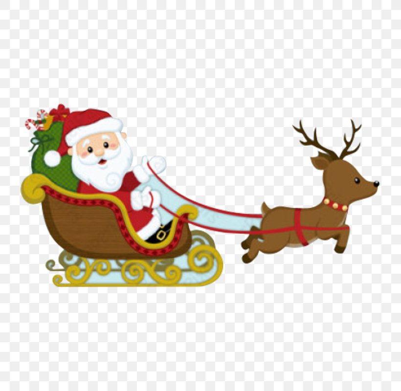 Reindeer Santa Claus Christmas Ornament Sled, PNG, 800x800px, Reindeer, Biscuit, Christmas, Christmas Decoration, Christmas Ornament Download Free