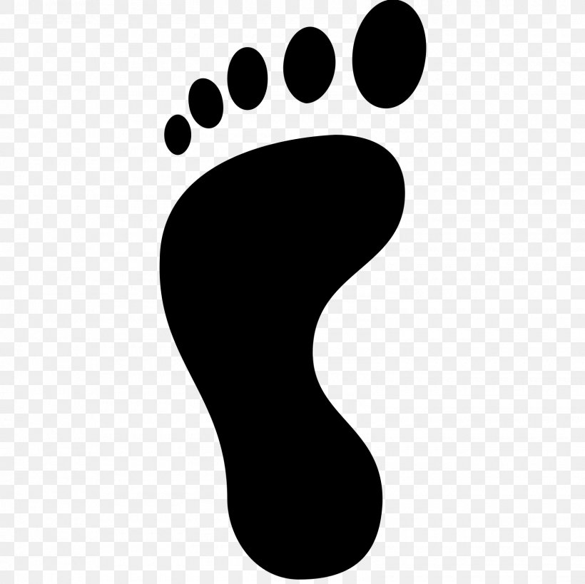 Footprint Clip Art, PNG, 1600x1600px, Footprint, Barefoot, Black And White, Font Awesome, Foot Download Free