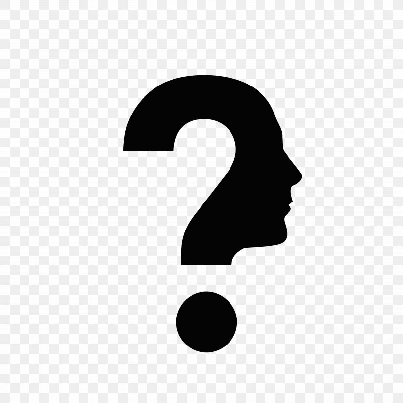 Human Head Question Mark Face, PNG, 5000x5000px, Question Mark, Black And White, Brand, Face, Human Head Download Free