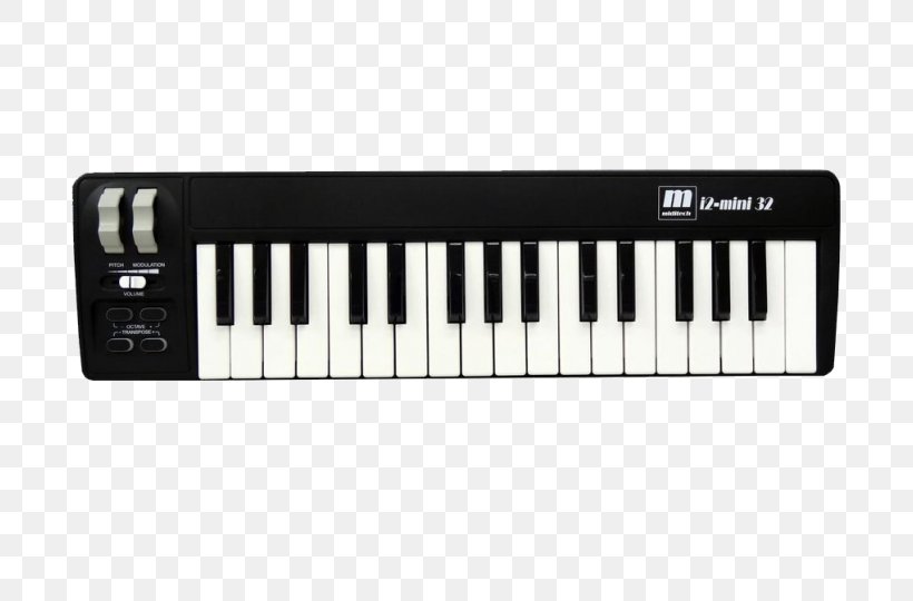 MIDI Keyboard Electronic Keyboard Sound Synthesizers Akai MIDI Controllers, PNG, 720x540px, Midi Keyboard, Akai, Controller, Cvgate, Digital Piano Download Free