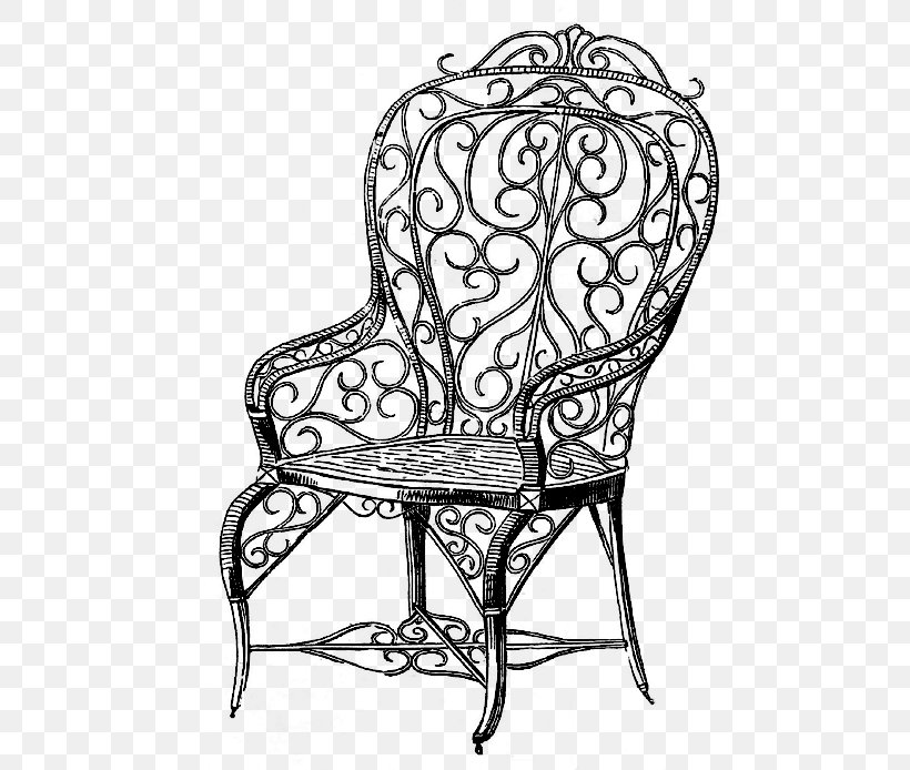 No. 14 Chair Antique Furniture Clip Art, PNG, 491x694px, Chair, Antique Furniture, Area, Art, Black And White Download Free