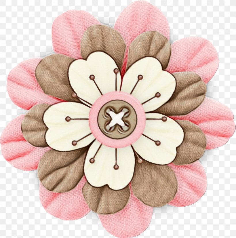 Watercolor Pink Flowers, PNG, 825x833px, Watercolor, Blossom, Brooch, Cut Flowers, Flower Download Free