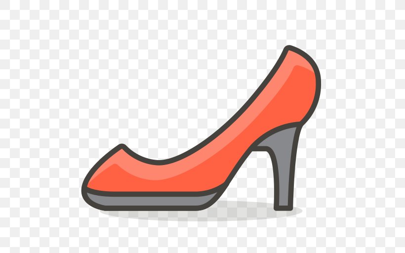 High-heeled Shoe, PNG, 512x512px, Shoe, Basic Pump, Emoji, Footwear, Heel Download Free