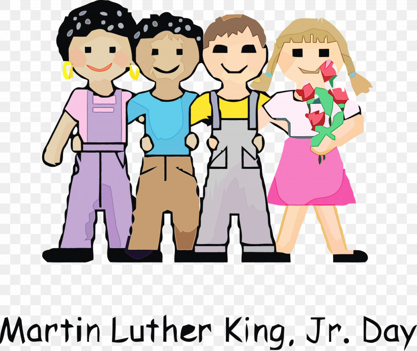 People Social Group Cartoon Text Sharing, PNG, 3000x2526px, Martin Luther King Jr Day, Cartoon, Child, Community, Conversation Download Free
