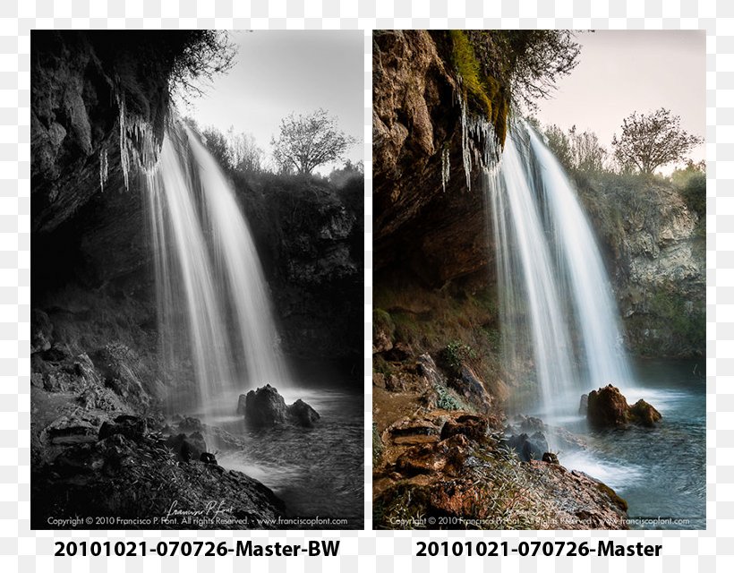 Waterfall Monochrome Photography Capture One, PNG, 800x640px, Waterfall, Adobe Lightroom, Argazkien Errebelatze, Body Of Water, Capture One Download Free