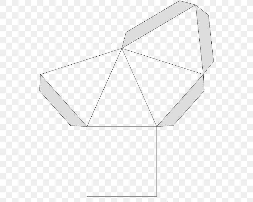 Cuboid Pyramid Net Askartelu Cube, PNG, 568x653px, Cuboid, Area, Askartelu, Black And White, Cone Download Free