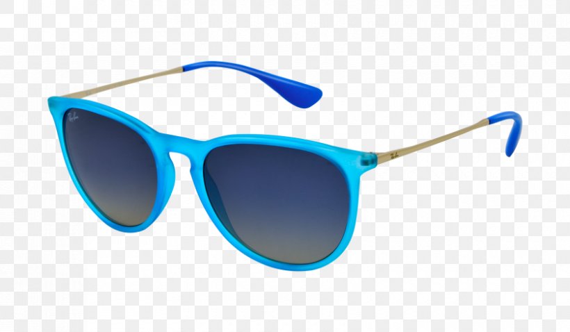 Ray-Ban Erika Classic Aviator Sunglasses Blue, PNG, 840x490px, Rayban, Aqua, Aviator Sunglasses, Azure, Baby Blue Download Free
