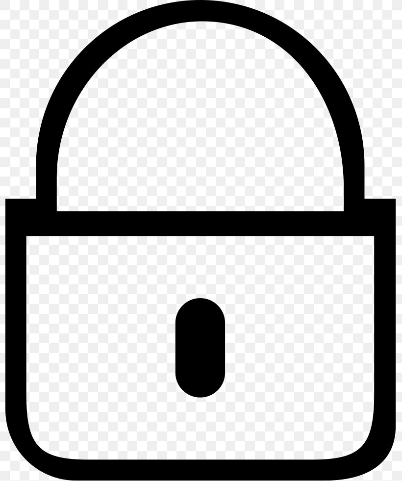 Padlock White Clip Art, PNG, 797x981px, Padlock, Area, Black And White, White Download Free