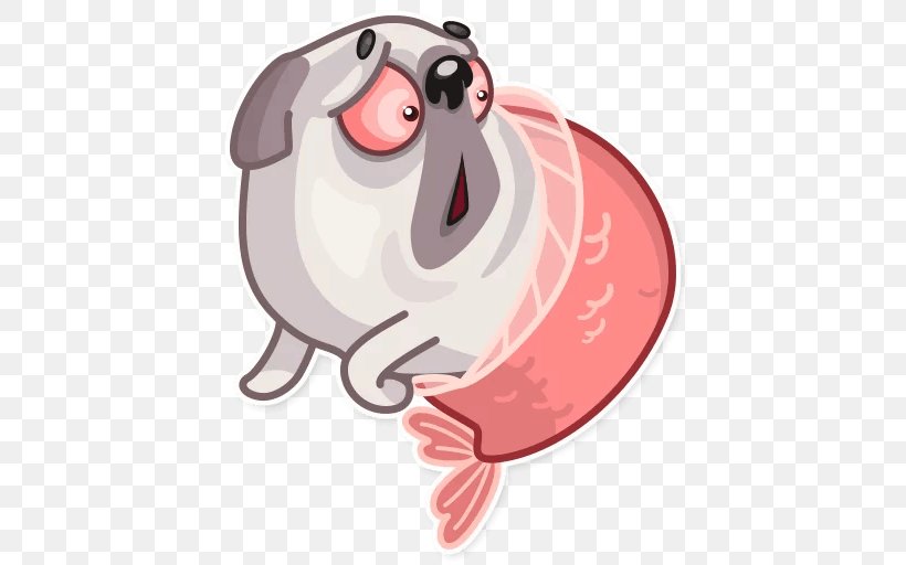 Pug Canidae Sticker Snout Clip Art, PNG, 512x512px, Watercolor, Cartoon, Flower, Frame, Heart Download Free
