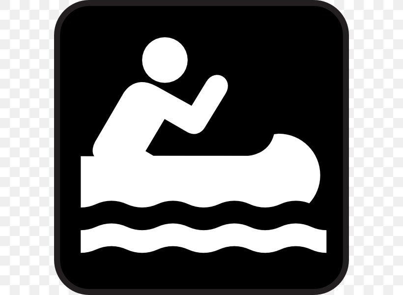 Canoeing And Kayaking Clip Art, PNG, 600x600px, Canoe, Area, Black And White, Brand, Canoeing And Kayaking Download Free