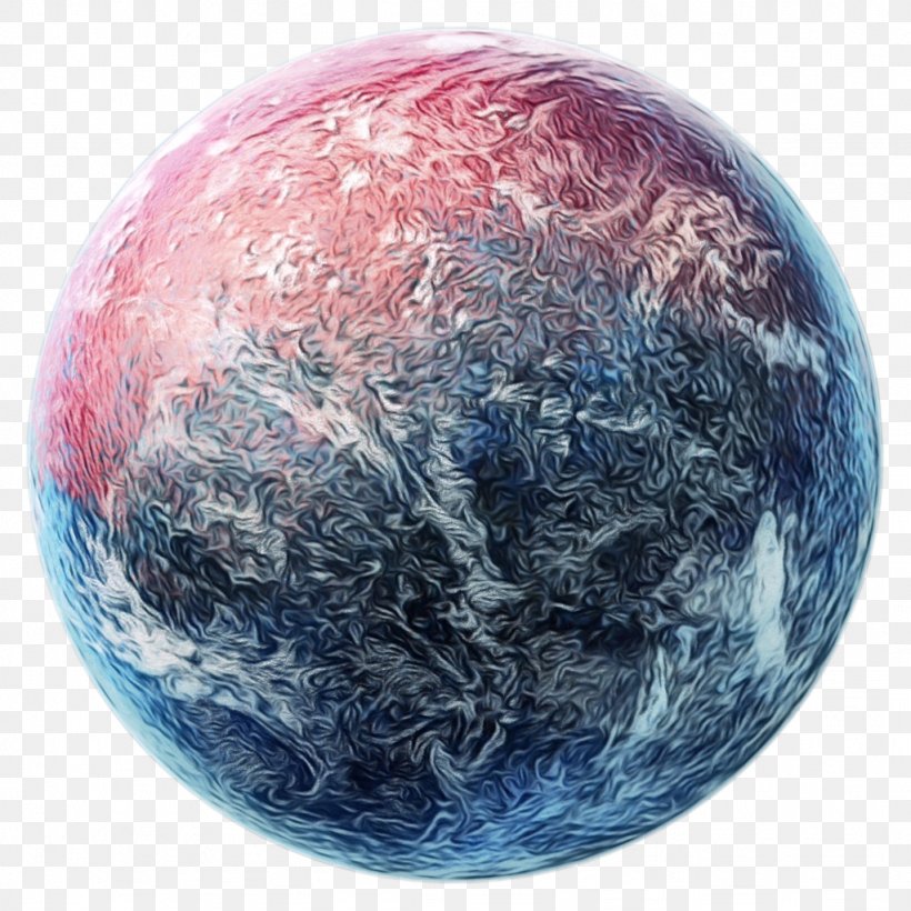 Planet Earth World Ball Sphere, PNG, 1024x1024px, Watercolor, Astronomical Object, Ball, Earth, Paint Download Free