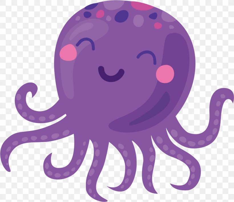 Octopus Clip Art Image Drawing, PNG, 1373x1186px, Octopus, Animal, Animated Cartoon, Cartoon, Cephalopod Download Free