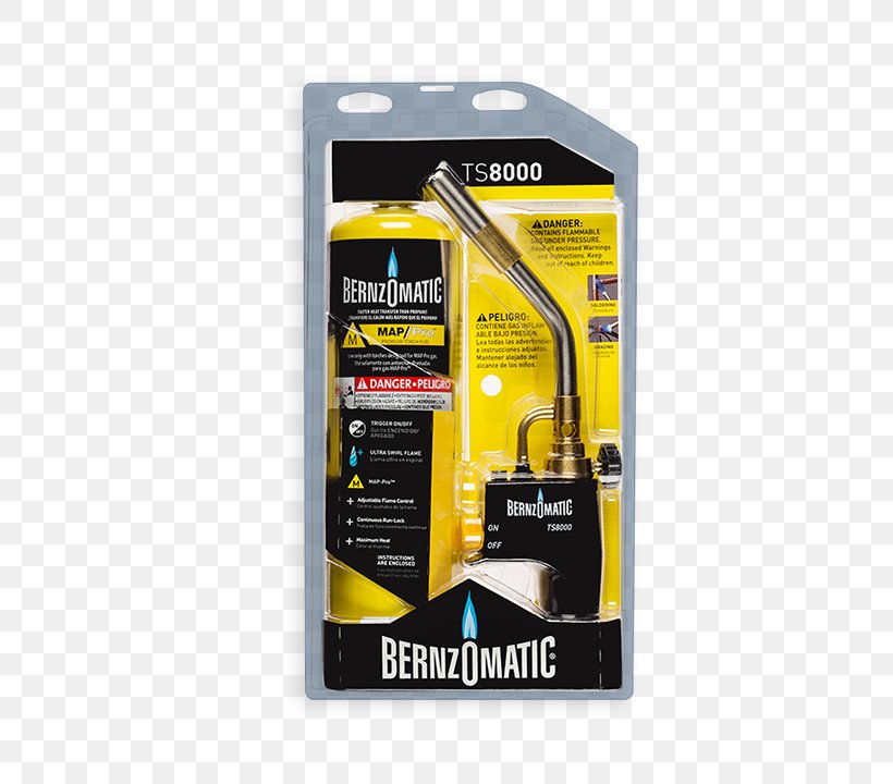 Tool BernzOmatic Propane Torch, PNG, 720x720px, Tool, Bernzomatic, Brazing, Butane, Electronics Accessory Download Free