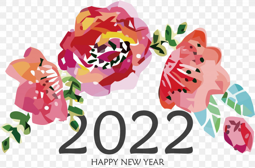 2022 Happy New Year 2022 New Year 2022, PNG, 3000x1988px, Floral Design, Biology, Cut Flowers, Flower, Petal Download Free