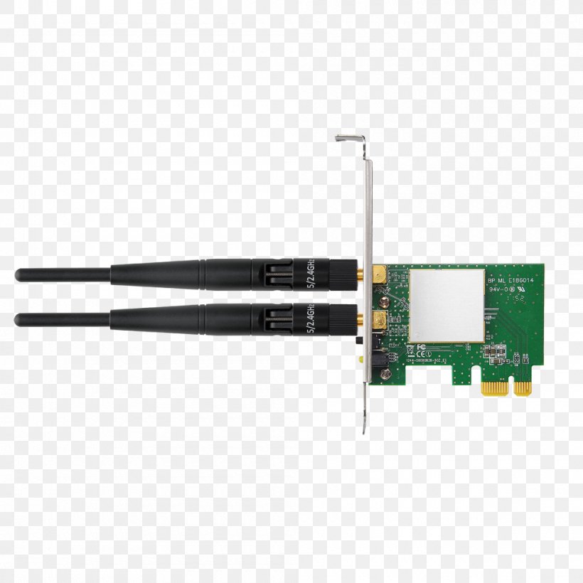Electrical Cable Conventional PCI Network Cards & Adapters Wireless Network Interface Controller PCI Express, PNG, 1000x1000px, Electrical Cable, Adapter, Cable, Computer, Conventional Pci Download Free