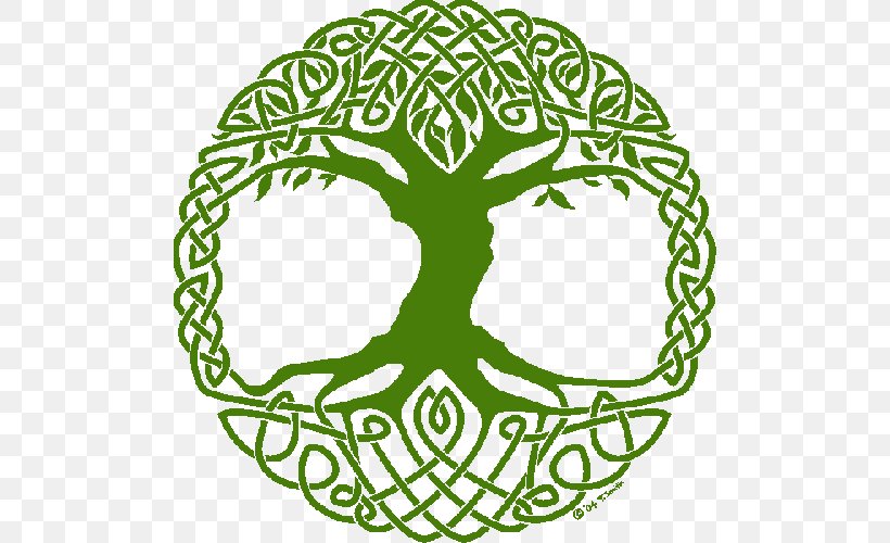 Tree Of Life Symbol Celtic Sacred Trees, PNG, 500x500px, Tree Of Life, Area, Artwork, Black And White, Celtic Knot Download Free