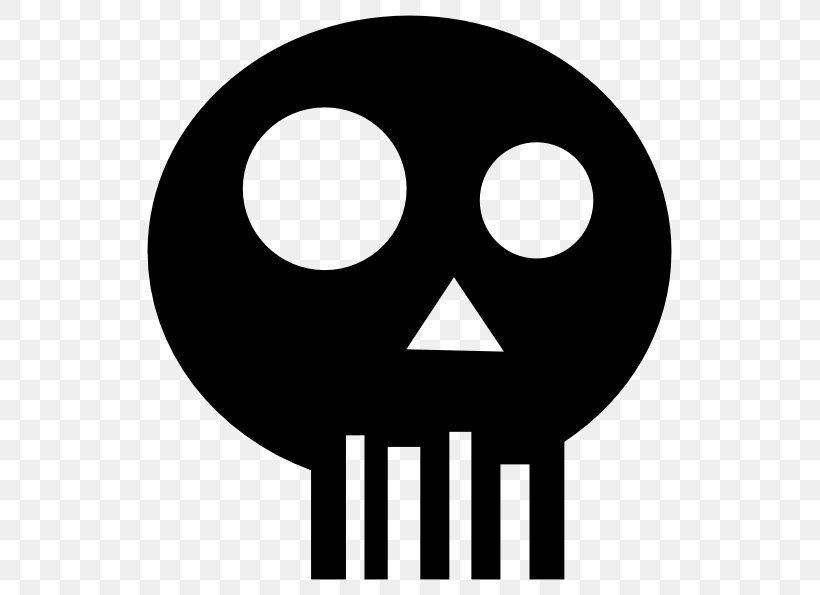 Human Skull Symbolism Clip Art, PNG, 555x595px, Skull, Black And White, Bone, Drawing, Human Skeleton Download Free