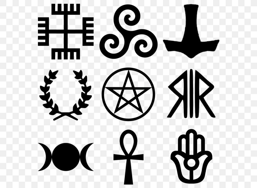 Modern Paganism Wicca Religion Symbol, PNG, 600x600px, Paganism, Black, Black And White, Brand, Celtic Polytheism Download Free