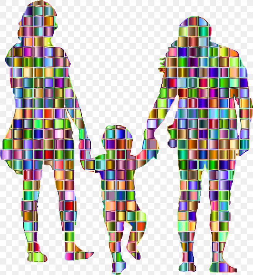 Mosaic Family Silhouette Child, PNG, 2146x2342px, Mosaic, Art, Child, Divorce, Drawing Download Free