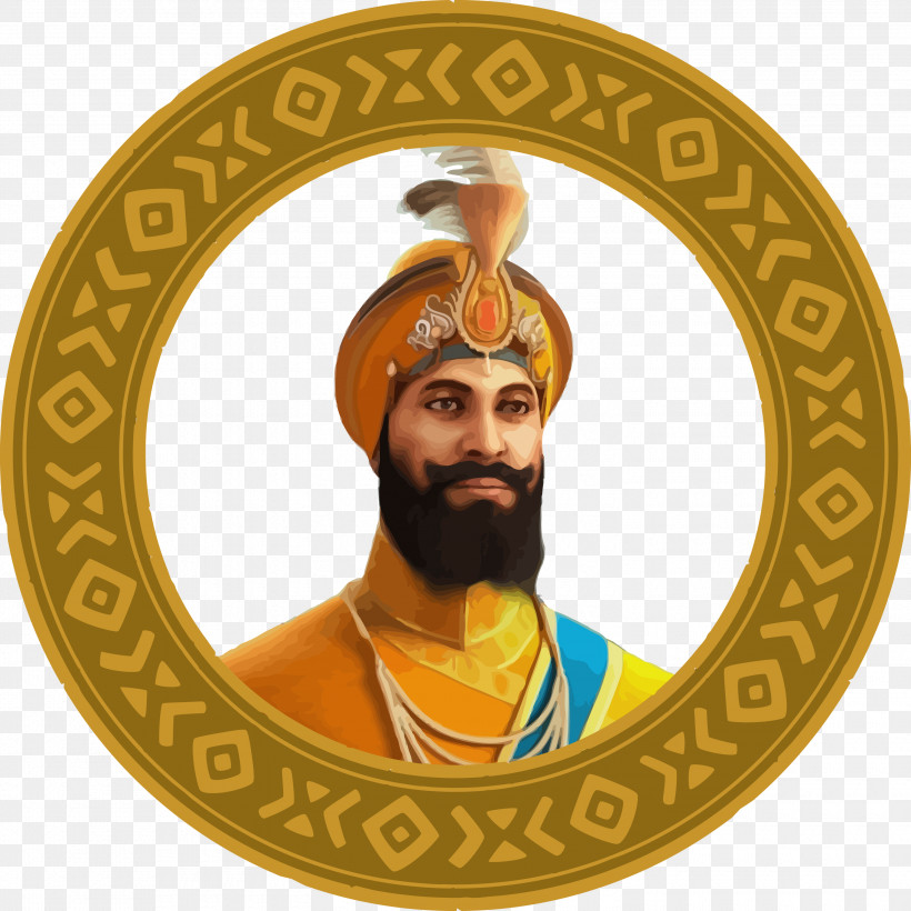 Guru Gobind Singh Jayanti Govind Singh, PNG, 3000x3000px, Guru Gobind Singh Jayanti, Badge, Facial Hair, Govind Singh, Guru Download Free