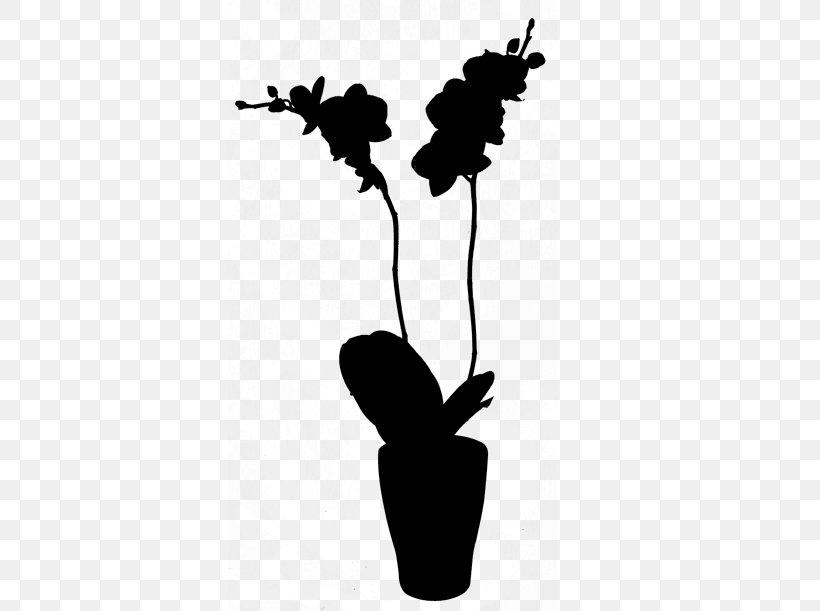 Flowering Plant Silhouette Leaf Branching, PNG, 500x611px, Flower, Botany, Branching, Flowering Plant, Flowerpot Download Free