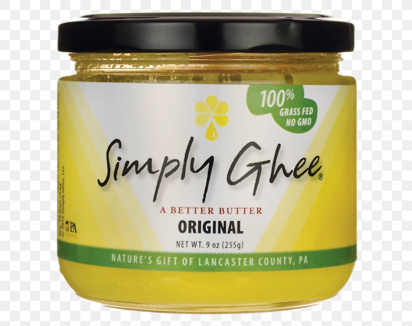 Simply Ghee LLC Cream Butter Shortening, PNG, 650x650px, Ghee, Butter, Chewing Gum, Condiment, Cream Download Free