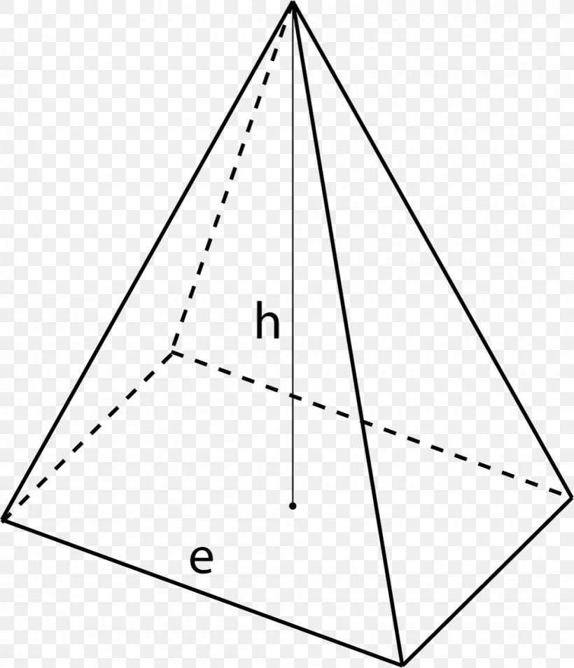 Triangle Surface Area Pyramid Lateral Surface, PNG, 1000x1164px, Triangle, Area, Black And White, Cube, Geometry Download Free