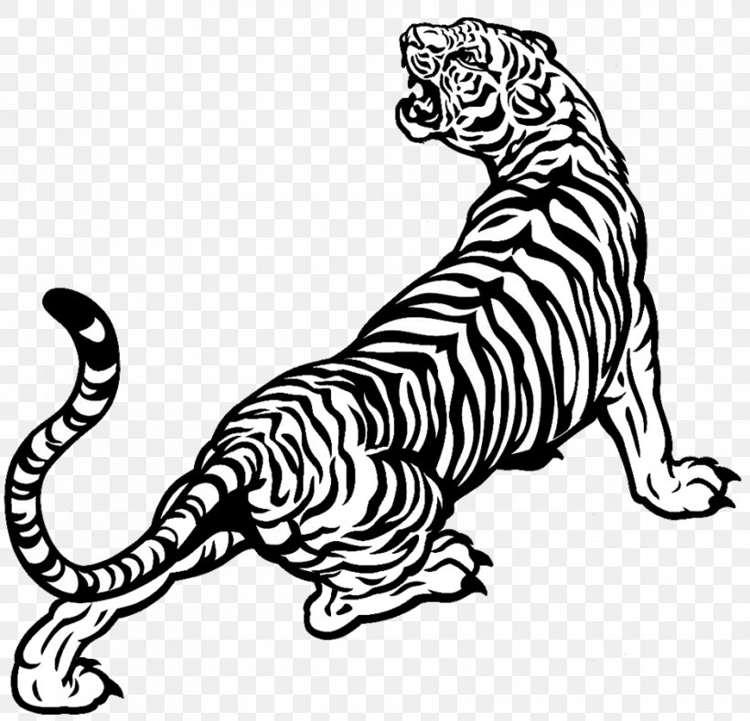 White Tiger Drawing Black And White, PNG, 940x905px, Tiger, Animal Figure, Art, Big Cats, Black Download Free