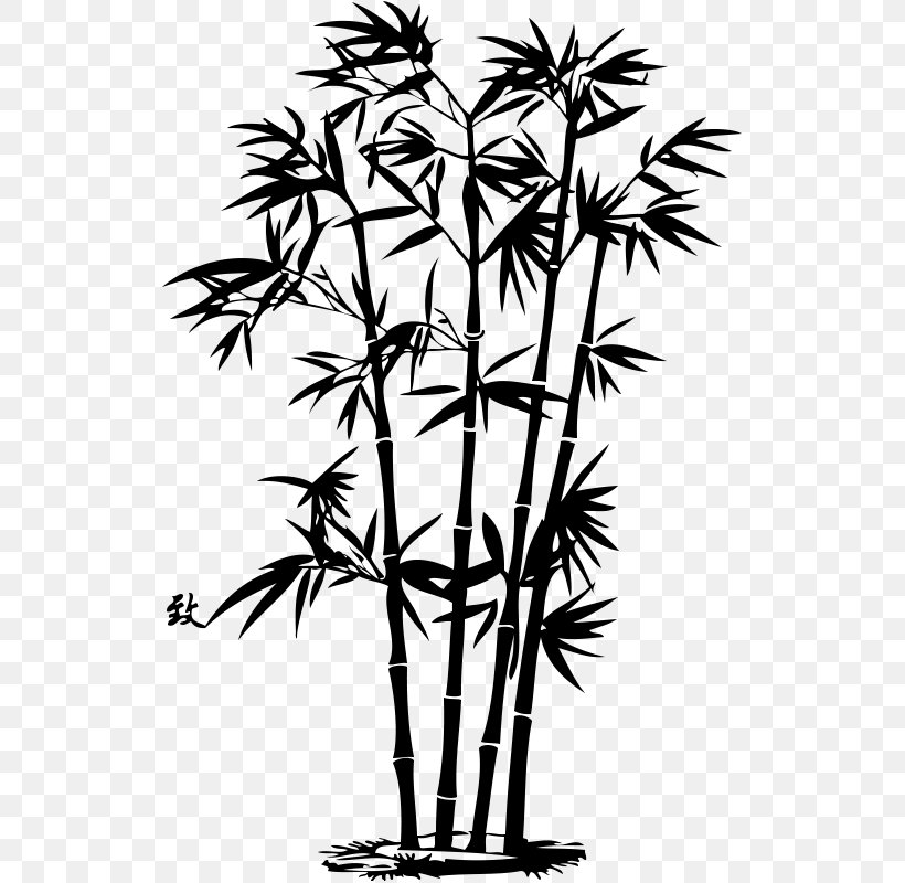 Bamboo Ink Wash Painting, PNG, 800x800px, Bamboo, Black And White, Branch, Chinese Painting, Flora Download Free