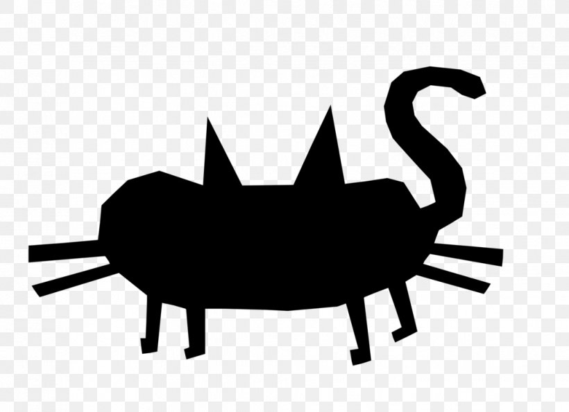 Cat Silhouette, PNG, 1032x750px, Silhouette, Black And White, Cartoon, Cat, Drawing Download Free