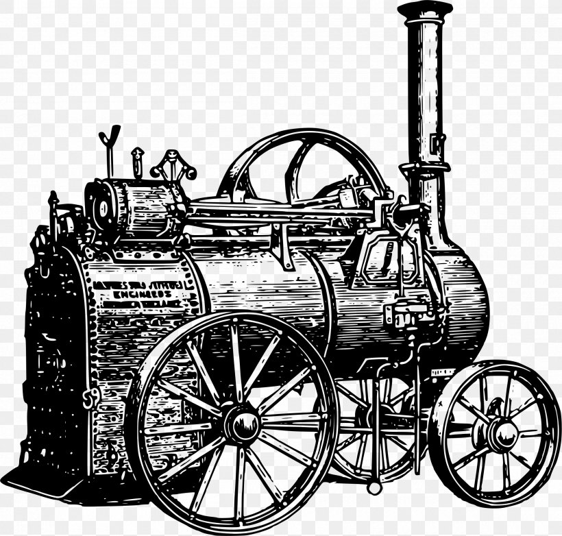 Train Steam Engine Steam Locomotive Clip Art, PNG, 2400x2289px, Train, Black And White, Car, Drawing, Engine Download Free