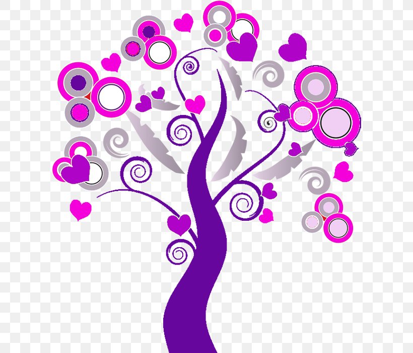 Tree Clip Art, PNG, 700x700px, Tree, Artwork, Color, Flower, Magenta Download Free