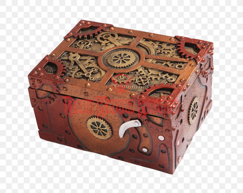 Box Casket Steampunk Jewellery Clockwork, PNG, 653x653px, Box, Casket, Clock, Clockwork, Container Download Free