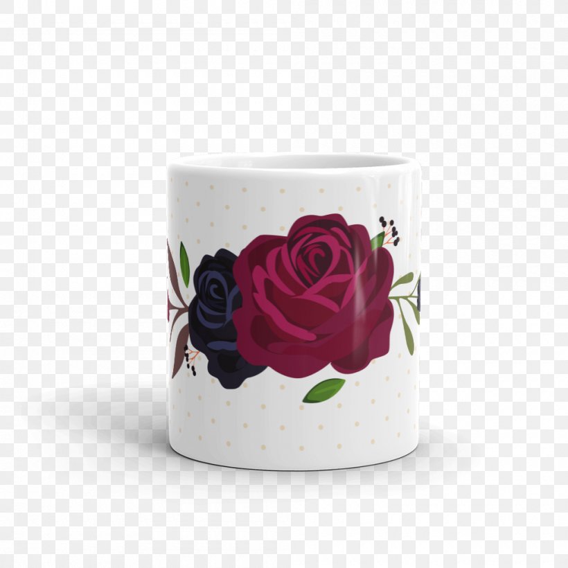Mug Rose Flower Ceramic Perfect, PNG, 1000x1000px, Mug, Ceramic, Coffee, Cup, Drinkware Download Free
