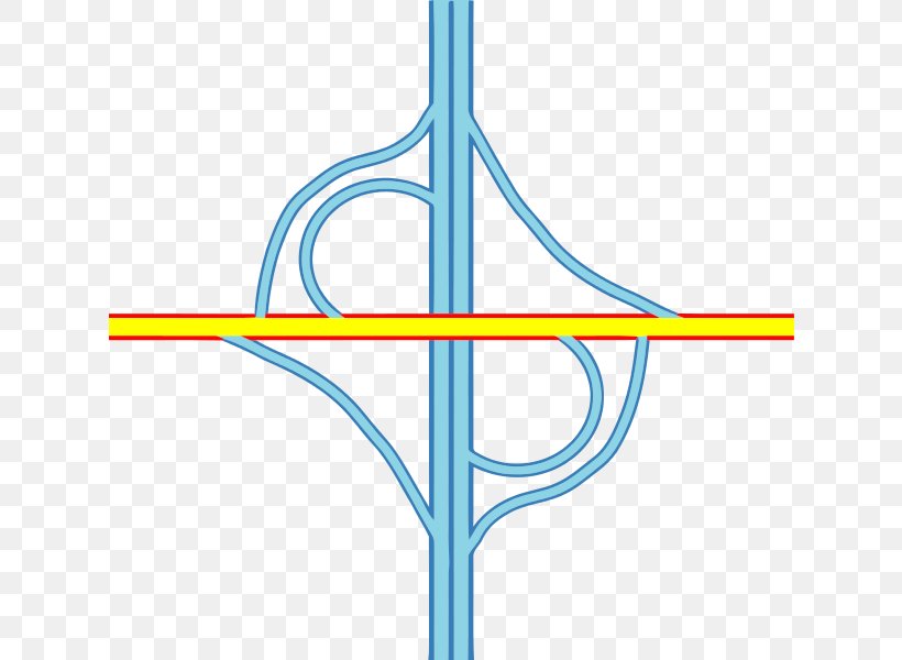 Partial Cloverleaf Interchange Diamond Interchange Arterial Road, PNG ...