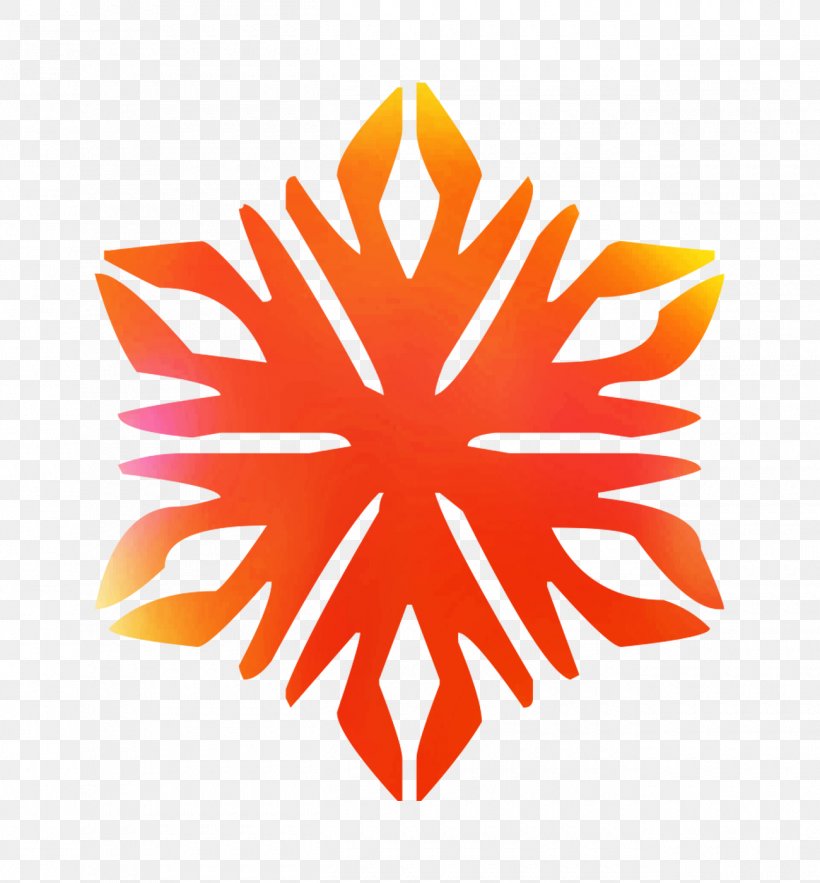 Snowflake Designs Clip Art Image, PNG, 1300x1400px, Snowflake, Leaf, Logo, Orange, Plant Download Free