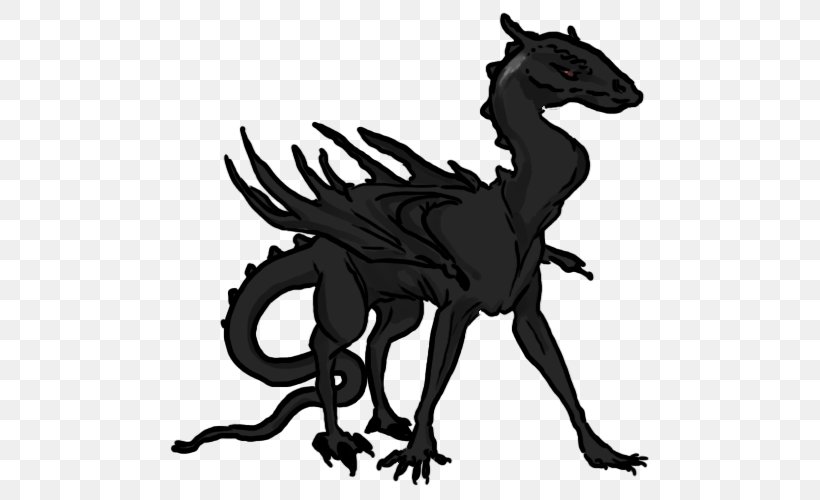 Mustang Dragon Pack Animal Clip Art Legendary Creature, PNG, 500x500px, Mustang, Black, Black And White, Carnivoran, Carnivores Download Free