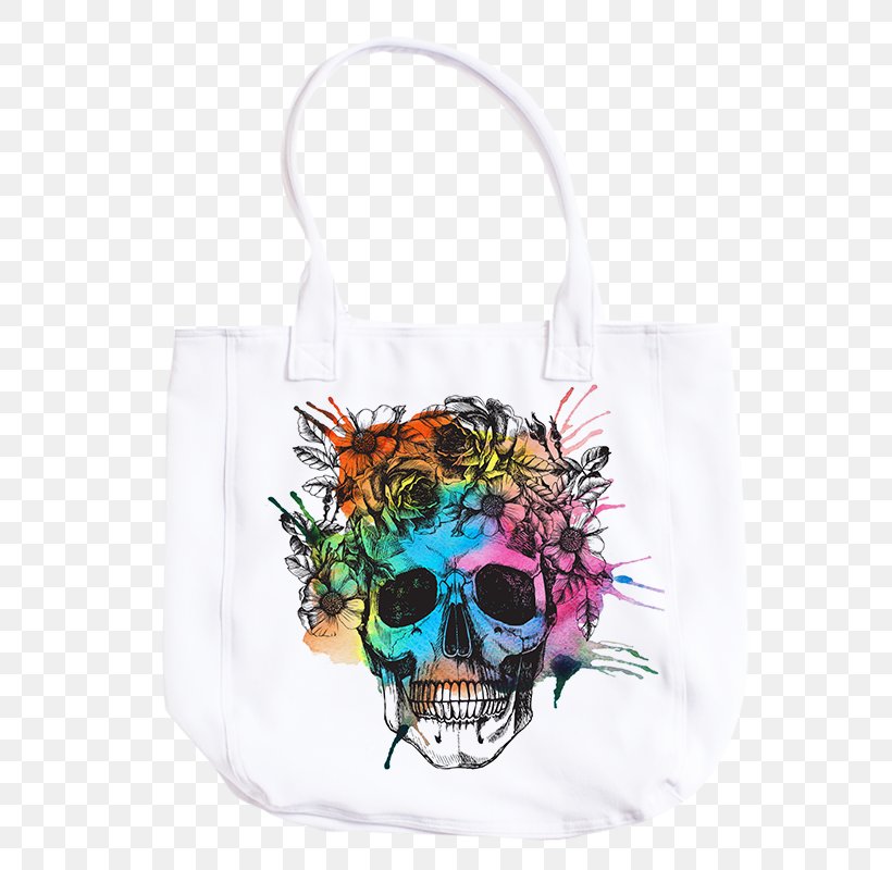 Skull Royalty-free Flower, PNG, 800x800px, Skull, Calavera, Day Of The Dead, Flower, Handbag Download Free