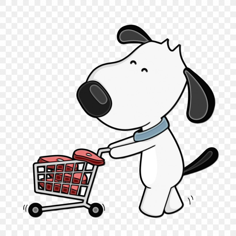 Dog Communication Cartoon Line Snout, PNG, 1024x1024px, Watercolor, Area, Behavior, Bow Mart, Cartoon Download Free