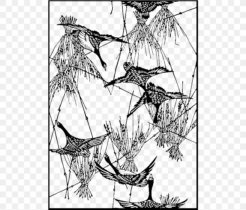 Line Art Black And White Motif, PNG, 500x702px, Line Art, Area, Art, Black And White, Branch Download Free