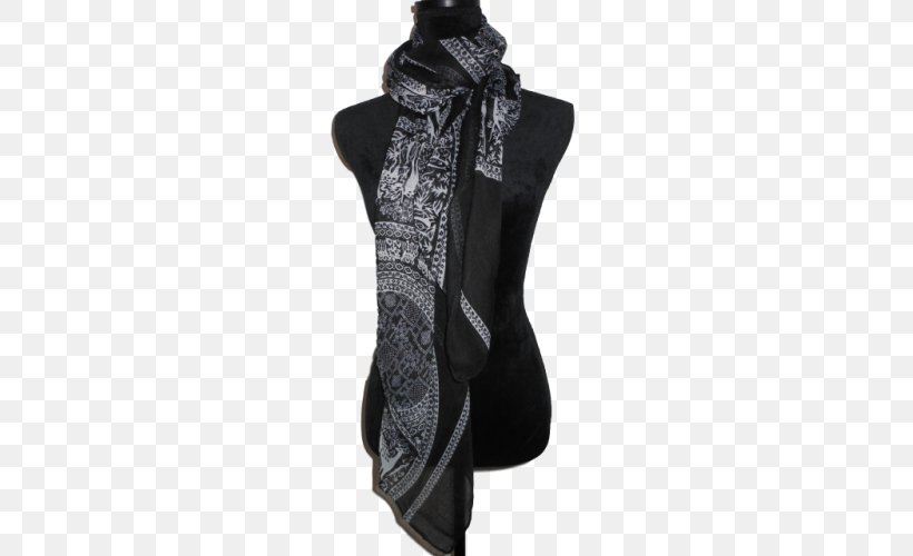 Scarf Black M, PNG, 500x500px, Scarf, Black, Black M, Stole Download Free