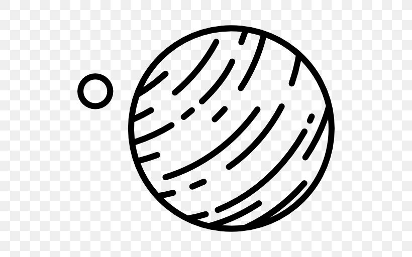 Planet, PNG, 512x512px, Solar System, Black And White, Flat Design, Line Art, Logo Download Free