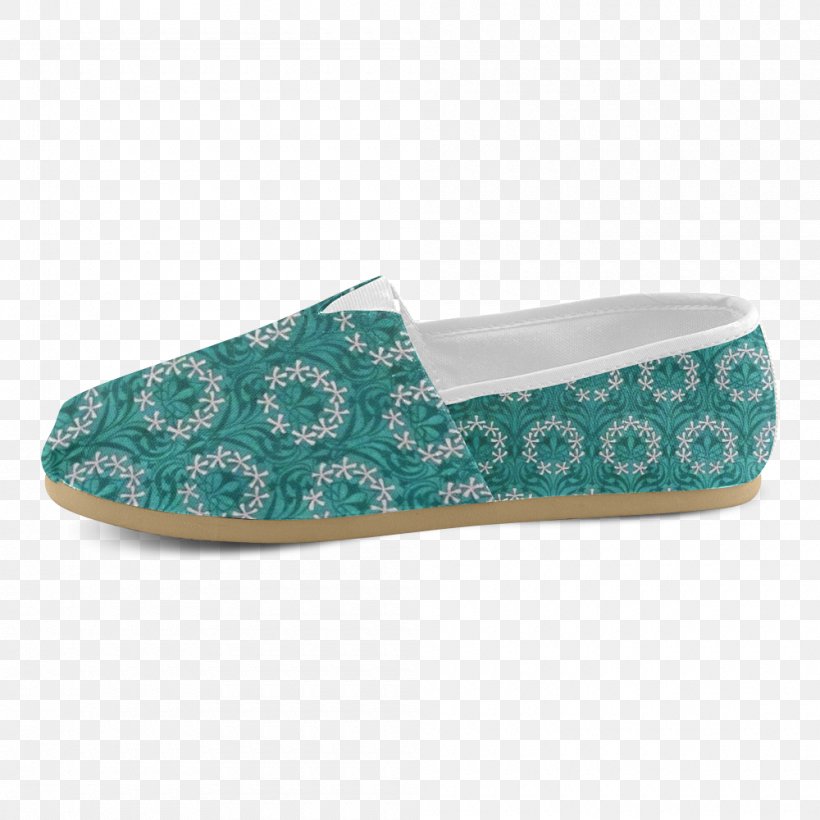 Slip-on Shoe Turquoise Green White, PNG, 1000x1000px, Slipon Shoe, Aqua, Common Daisy, Craft Magnets, Footwear Download Free