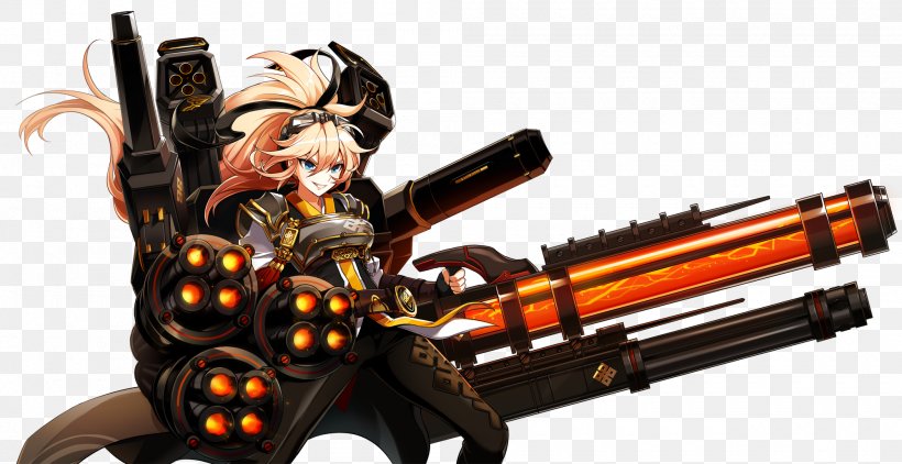 Elsword Weapon Video Game Elesis, PNG, 2000x1031px, Elsword, Action Figure, Character, Elesis, Firearm Download Free